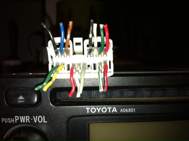 Odd Color Coding 1998 Xle Camry, Toyota Radio Wiring Color Codes