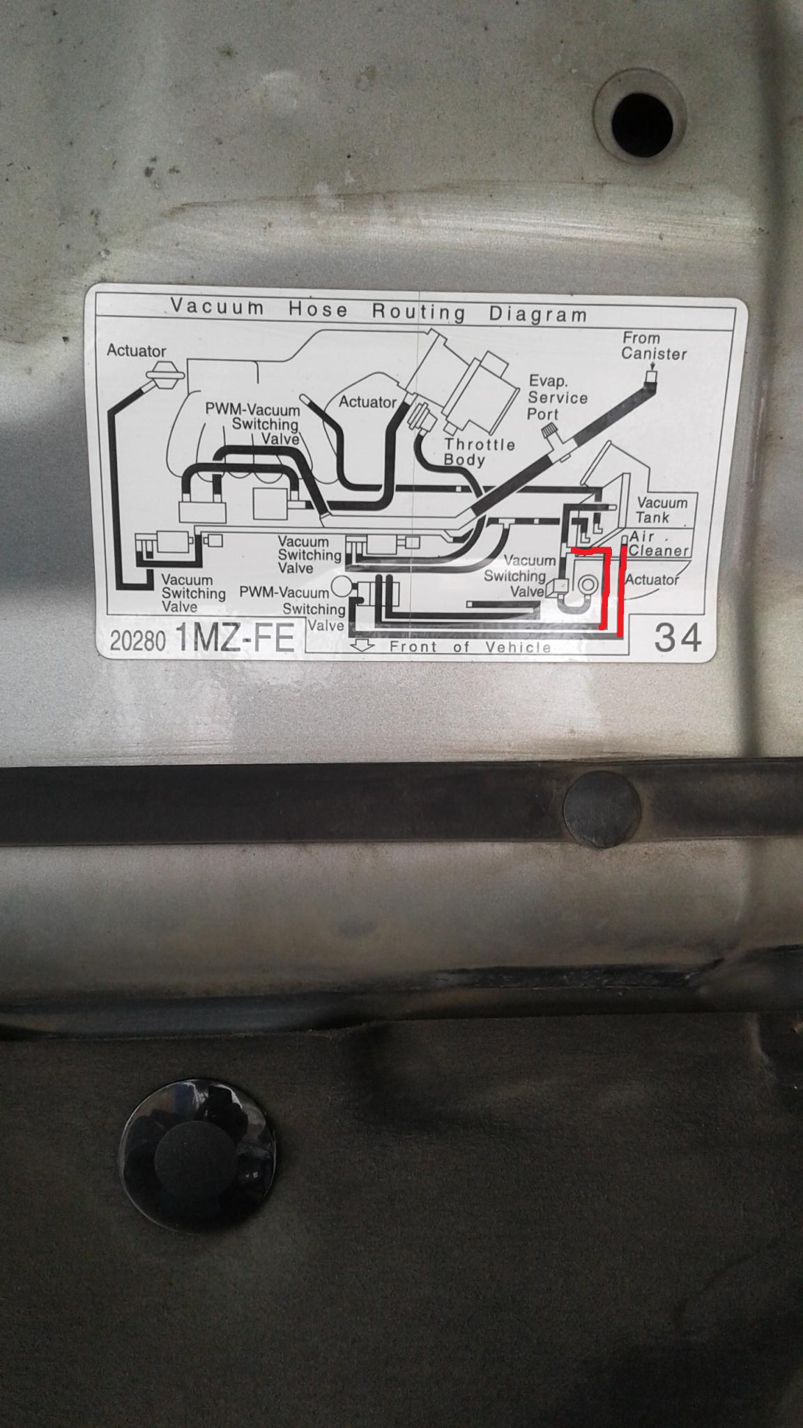 Vacuum Hose Routing - Camry Forums